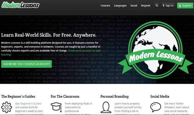 Modern Lessons Modern Lessons, cursos online gratuitos sobre internet y nuevas tecnologías