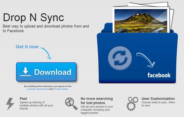 Drop N Sync Drop N Sync, mantén sincronizadas las fotos entre tu PC y Facebook