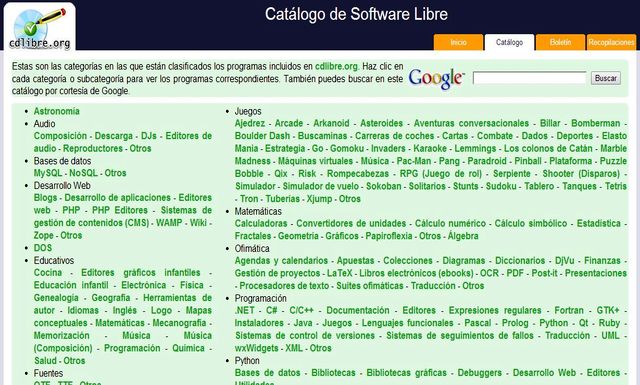 CdLibre, el catálogo de software libre repleto de aplicaciones CdLibre CdLibre, el catálogo de software libre repleto de aplicaciones