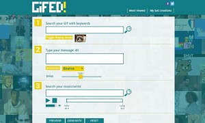 GIFED! GIFED GIFED! | utilidad web para crear animaciones GIF con música y texto