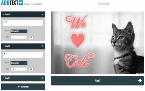 AddText AddText AddText: crea online impresionantes imágenes con texto