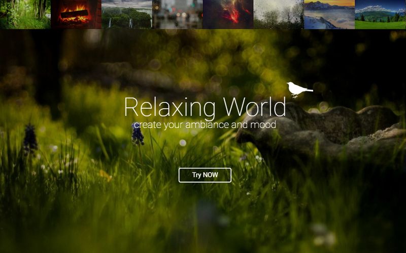Relaxing World Relaxing World: crea online sonidos relajantes y compártelos