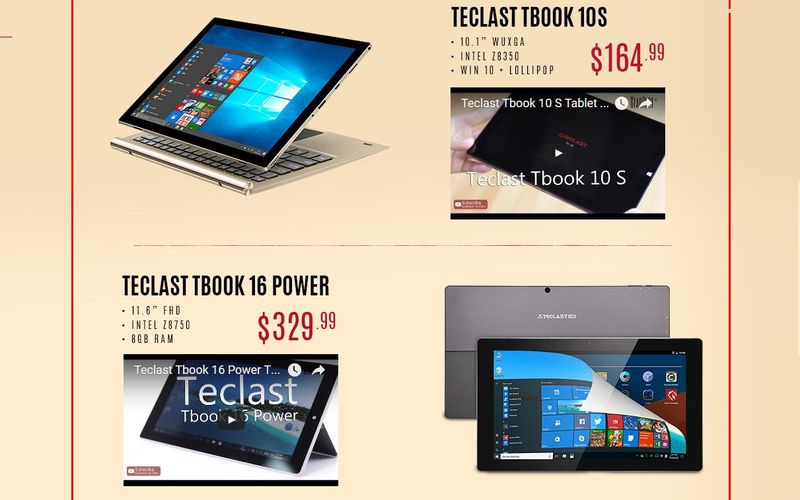 Festival de ofertas en laptops y tabletas Teclast con atractivos precios