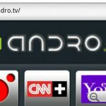 Andro.tv, Canales de television online desde Android