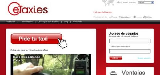 eTaxi: Aplicacion web, y movil, para pedir un taxi
