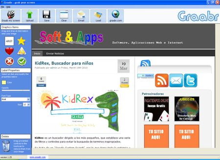 Graabr, Comparte tus capturas de pantalla
