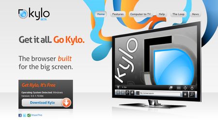 Kylo, Navegador para grandes pantallas y HDTV