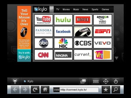 Kylo, Navegador para grandes pantallas y HDTV