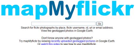 mapMyflickr, Tus imagenes de Flickr geolocalizadas en Google Earth