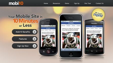 Mobi10, crea tu web para móviles en 10 minutos