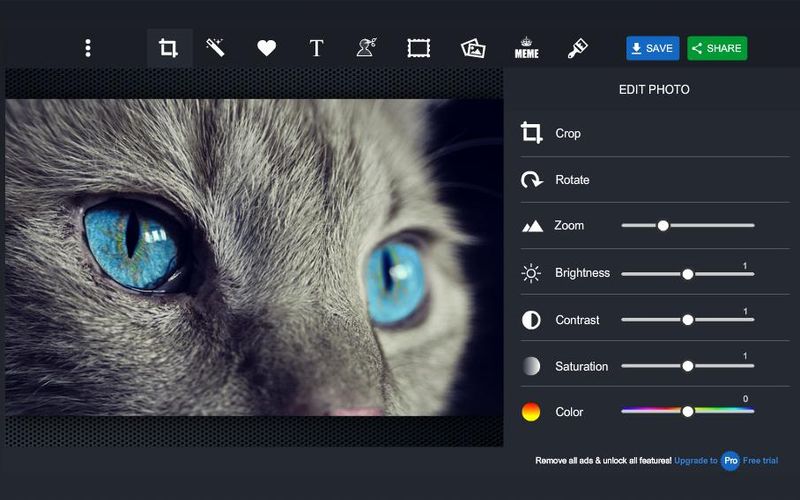 piZap: colección de herramientas web para crear y editar imágenes