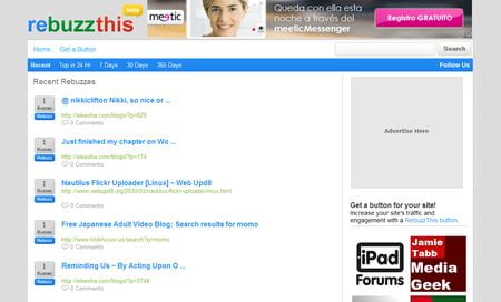 RebuzzThis - Botones de Rebuzz para tu web o blog
