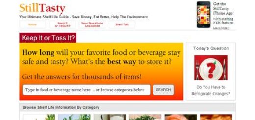StillTasty, Web informativa sobre caducidad de alimentos