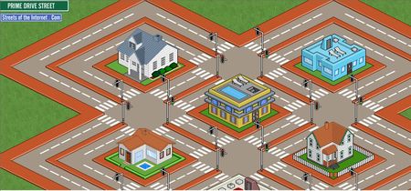 Streets of the internet, Directorio web con forma de ciudad