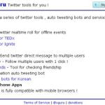TweetGuru, mensajes directos simultáneos a multiples followers de twitter