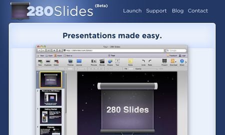 280 Slides, Crea presentaciones online y gratis