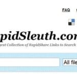 Rapidsleuth, Buscador de archivos en Rapidshare