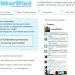 TwitterWind, Widget para mostrar tu timeline en tu blog