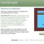 CardSimple, Sencillo servicio para enviar postales virtuales