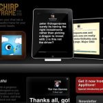 Chirp Frame, Convierte tu iPad en un marco con tweets