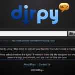 Dirpy, Aplicacion online para extraer el audio de YouTube