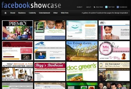 Facebook Showcase, Galeria de paginas de Fan para inspirarte