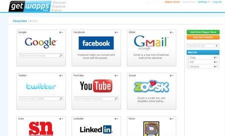 Getwapps, organiza tus Web Apps en un solo sitio