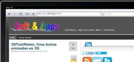 iPad Peek, Como se mostrara tu blog en el iPad