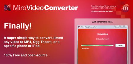 Miro Video Converter, Conversor de video para Android, iPhone, iPod, PSP