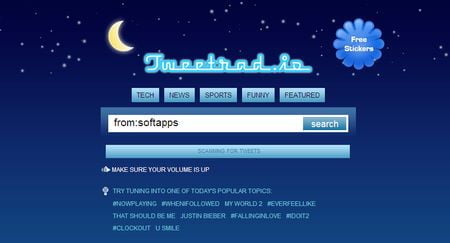 Tweet Radio, Convierte Twitter en una emisora de radio