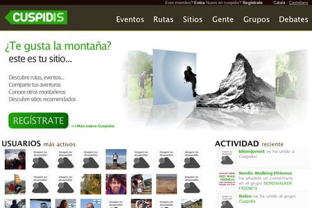 Cuspidis, Red social para montañeros