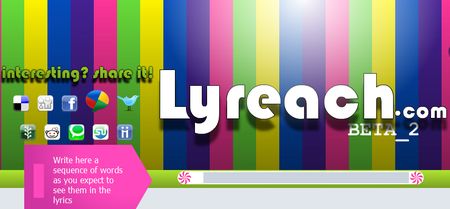 Lyreach, Encuentra una cancion de la que solo conoces la letra