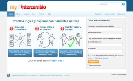 MyIntercambio, Practicando ingles y español con hablantes nativos