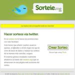 Sorteie.me, Realiza sorteos entre tus seguidores de Twitter