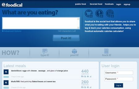 foodical, Microblogging para contar que estas comiendo