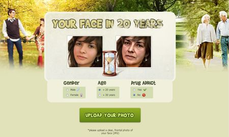 in20years, Aplicacion online que muestra como seras en 20 años