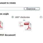 Rotate PDF, Aplicacion online y gratuita para girar archivos PDF