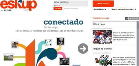 Eskup, Red social de noticias del periodico El Pais