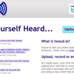 Twaud.io, Comparte tu voz o un audio con tus followers de Twitter