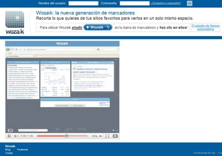 Wozaik, Una forma diferente de guardar tus marcadores