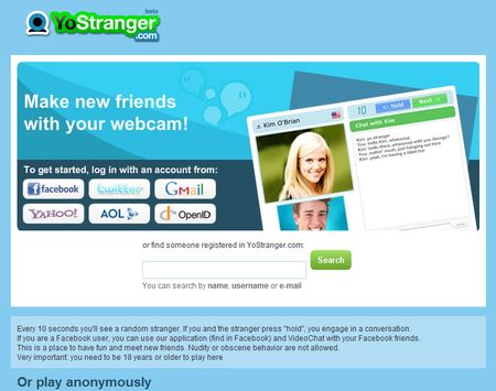 YoStranger, Una nueva opcion para videochat anonimo o con amigos