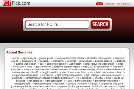 PdfPick, Potente y rapido buscador de archivos PDF