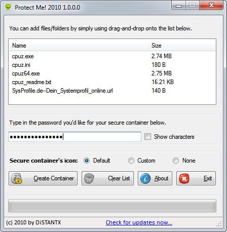 Protect Me, Protege tus archivos de ojos indiscretos