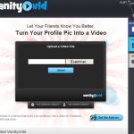 Vanityvid, Utiliza un video como avatar animado en Facebook y Twitter