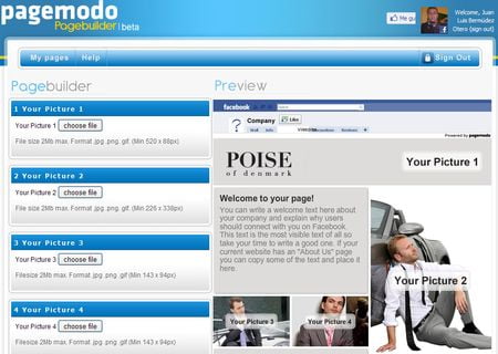 Pagemodo, Crea tu pagina de Fans o negocio en Facebook gratis