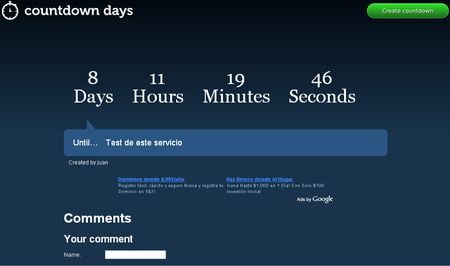 Countdown Days, Crea una web con un reloj regresivo