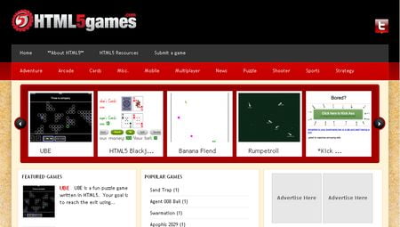 HTML5games, Directorio de Juegos en HTML5
