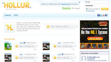 Hollur, Un Twitter con clips de audio