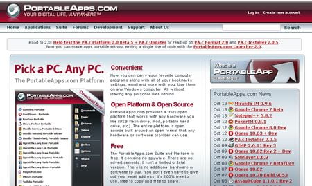 PortableApps, Directorio de aplicaciones portables