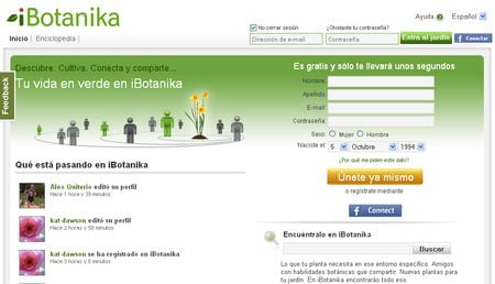 iBotanika, Red social del mundo de las plantas